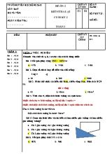 Đề kiểm tra Cuối kỳ II môn Toán Lớp 3 - Trường Tiểu học Bông Sao